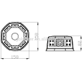 LED âmbar Estrobo de emergência carro farol luz (TBD846 - 8k)